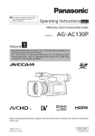Panasonic AG-AC130 Manual