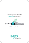 Operating instructions for INJEX30 in dentistry