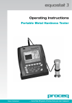 Operating Instructions Portable Metal Hardness Tester