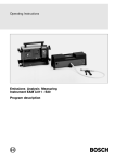 Operating Instructions Emissions Analysis Measuring Instrument