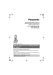 Panasonic Cordless Handset User Guide