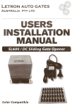 SERS INSTALLATION MANUAL