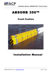 ACP Absorb 350 Crash Cushion Installation manual