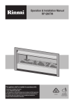 Operation & Installation Manual RF1200TW