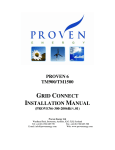 GRID CONNECT INSTALLATION MANUAL