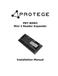 PRT-RDM2 Mini 2 Reader Expander Installation Manual