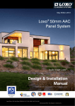 Design & Installation Manual Loxo® 50mm AAC Panel