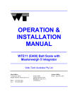 OPERATION & INSTALLATION MANUAL