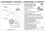 Installation Manual For the Cartridge Filtration Combo