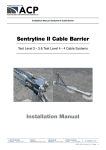 Sentryline II Cable Barrier Installation Manual