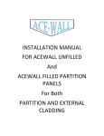 INSTALLATION MANUAL FOR ACEWALL UNFILLED And