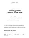 INSTALLATION MANUAL FOR JABIRU 2200 AIRCRAFT ENGINE
