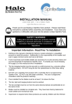 INSTALLATION MANUAL