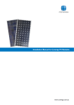 Installation Manual for Conergy PV Modules