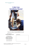 Cable Gate Installation Manual