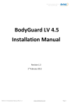 BodyGuard LV 4.5 Installation Manual