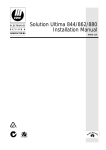 Solution Ultima 844/862/880 Installation Manual