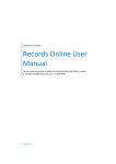 Records Online User Manual