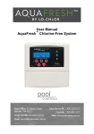 User Manual AquaFresh Chlorine-Free System