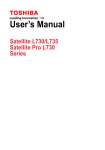 Satellite L730/L735/Satellite Pro L730 Series User's Manual