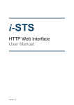 HTTP Web Interface User Manual - i-STS