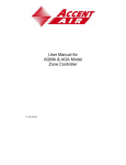 User Manual for AGMA & AGA Model Zone Controller