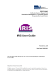 IRIS User Manual V1_8_0 - IRIS Software – Agency Portal