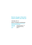 Elective Surgery Information System (ESIS) User Manual