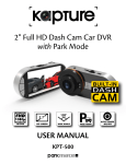 2” Full HD Dash Cam Car DVR with Park Mode USER MANUAL