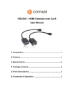 HDC545 – HDMI Extender over Cat 5 User Manual