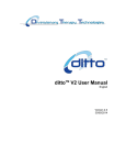 dittoTM V2 User Manual - Diversionary Therapy Technologies