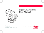 Jogger 20/24/28/32 User Manual