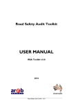 USER MANUAL - Road Safety Audit Toolkit