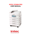 INTEC CP2000 PRO USER MANUAL