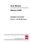 ASeries A450 User Manual Interface Converter