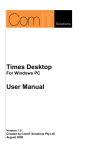 Times PC User Manual