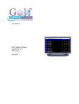 Leaderboard User Manual Golf Computer Systems Leaderboard v6