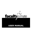 USER MANUAL - FacultyMate