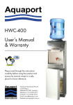 User's Manual & Warranty HWC-400