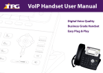 VoIP Handset User Manual