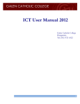 ICT User Manual 2012 - Galen Catholic College