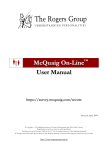 McQuaig On-Line User Manual