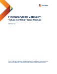 First Data Global GatewaySM Virtual Terminal® User Manual