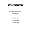Portable Fridge/Freezer User Manual GH1600 – 30L
