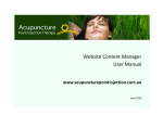 Website Content Manager User Manual
