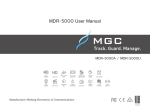 MDR-5000 User Manual