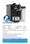 USER MANUAL - Coffee Machines