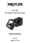 IN-CAR HD Digital Video Recorder USER MANUAL
