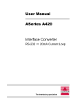 ASeries A420 User Manual Interface Converter
