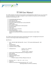 TT 500 User Manual